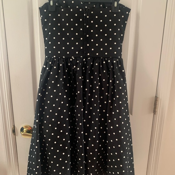 Strapless black/white Pantagis dress Jr size 9/10 prom/dance/party dress - Picture 3 of 6